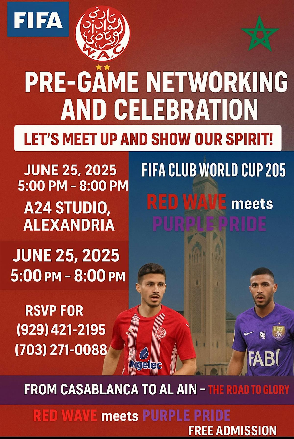 PRE-GAME NETWORKING AND CELEBRATION LET'S MEET UP AND SHOW OUR SPIRIT!, 25 June | Event in Alexandria | AllEvents