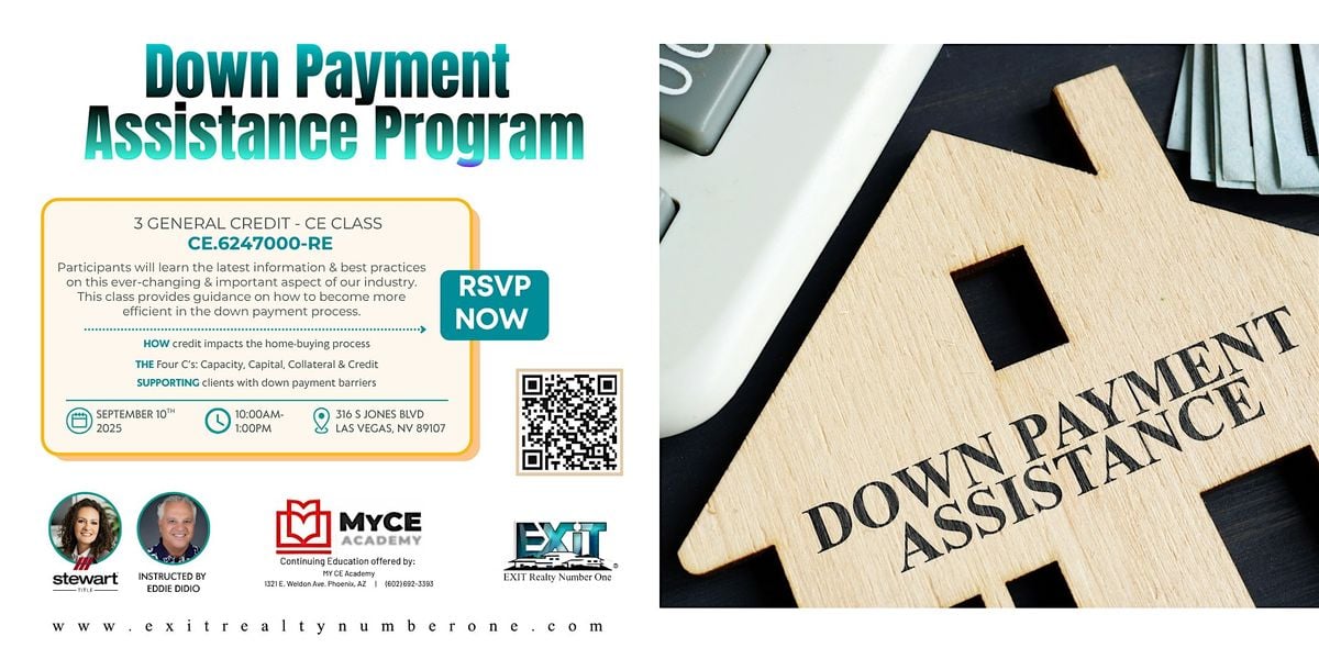 Down Payment Assistance Program, 10 September | Event in Las Vegas | AllEvents