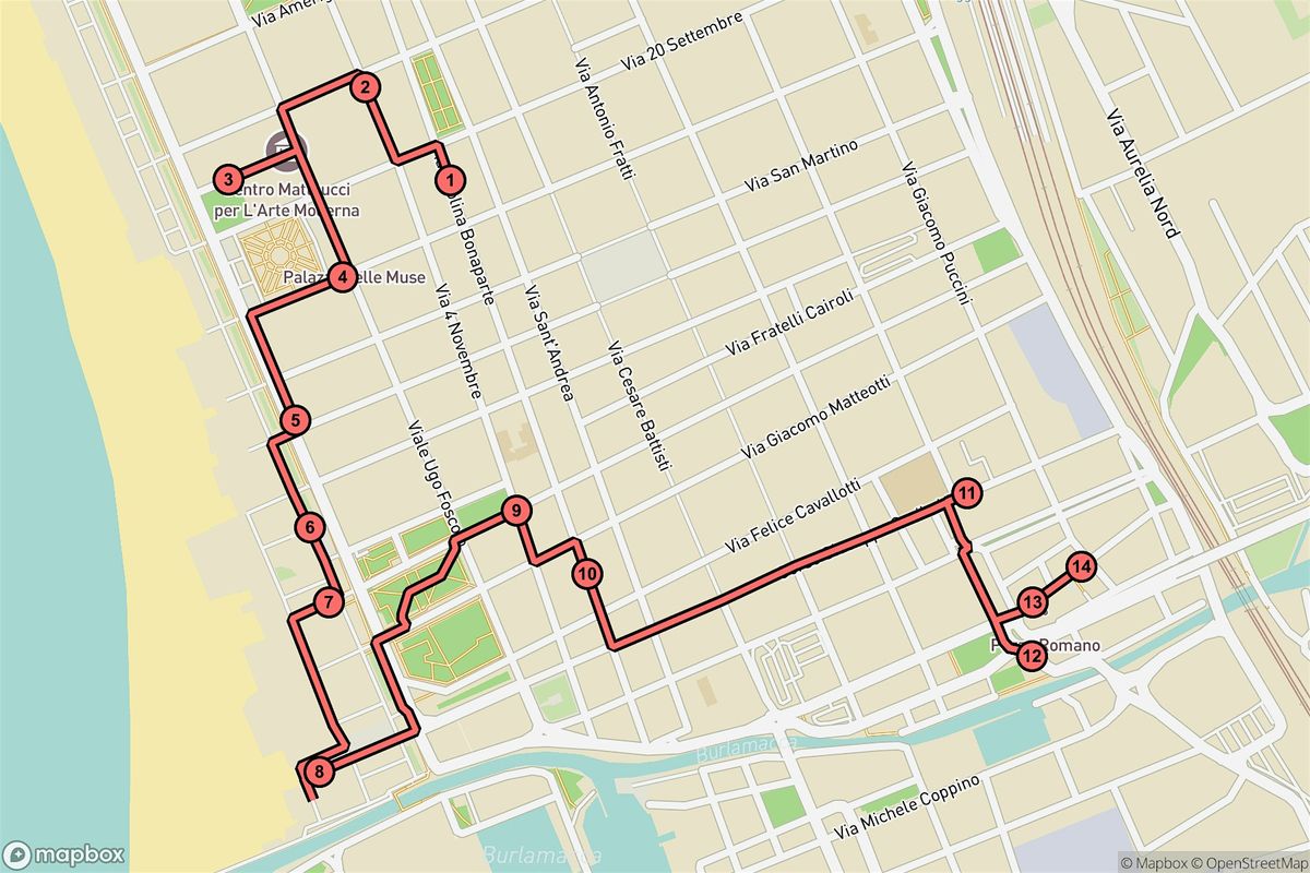 St Jude Half Marathon Route Viareggio Audio Tour: Echoes Of Art