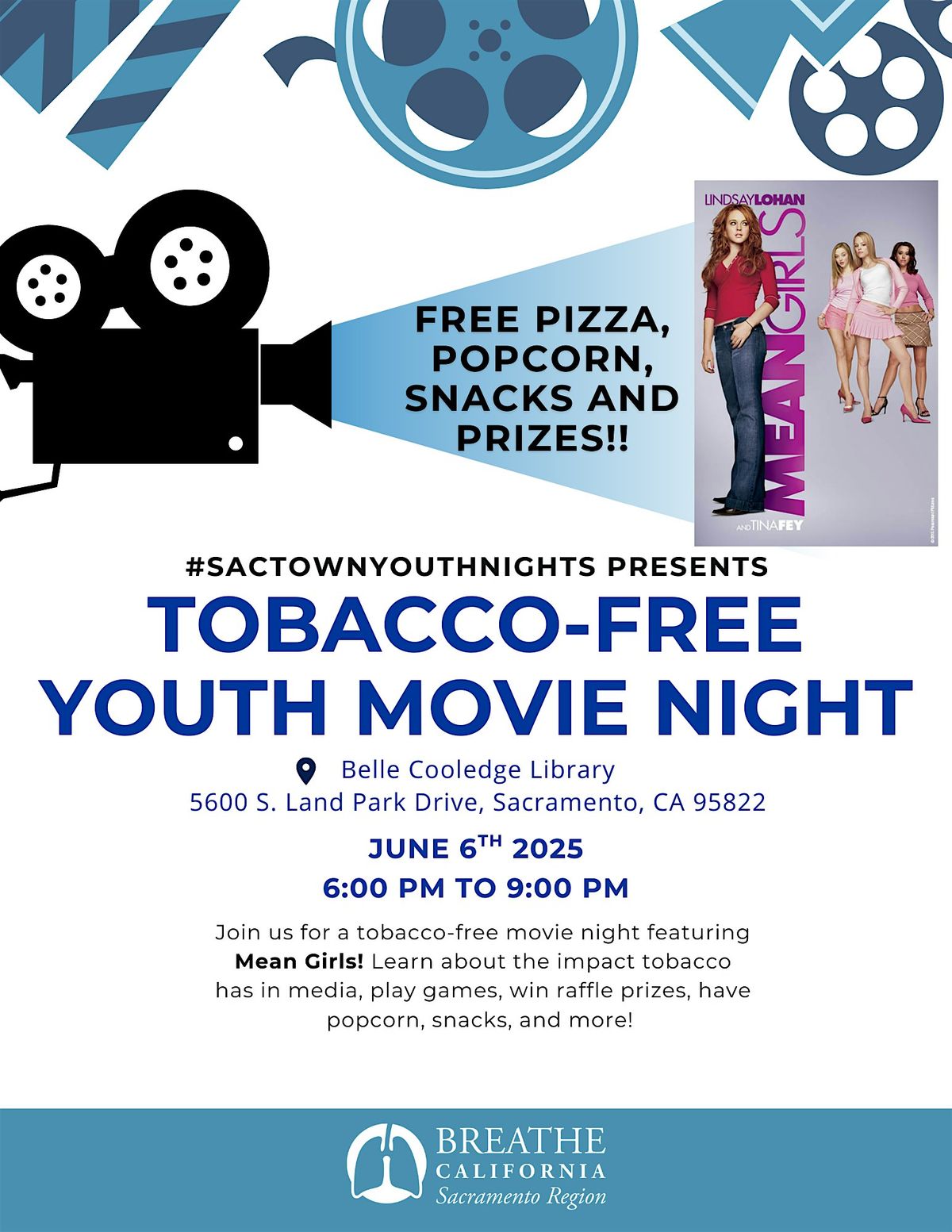 #SacTownYouthNights Tobacco-Free Movie Night, 6 June | Event in Sacramento | AllEvents