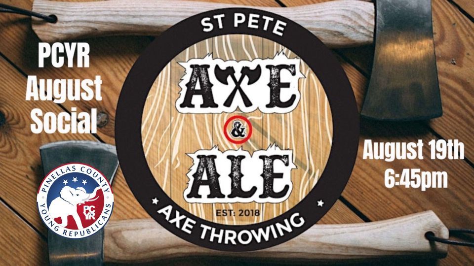 PCYR August Social Axe & Ale, St Pete AXE & ALE, Saint Petersburg