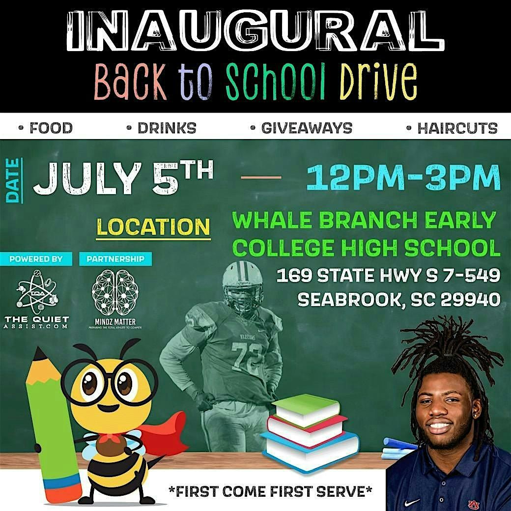 Xavier Chaplin Inaugural Back-To-School Drive, 5 July | Event in Seabrook | AllEvents