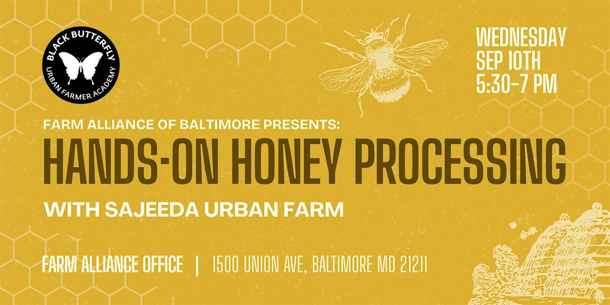 Hands-On Honey Processing, 10 September | Event in Baltimore | AllEvents