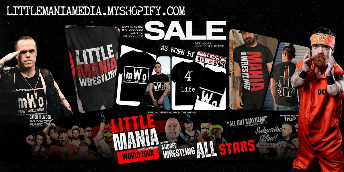 Little Mania Midget Wrestling – Princeton, WV – Oct 15, 2025 – Buy Now, 15 October | Event in Princeton