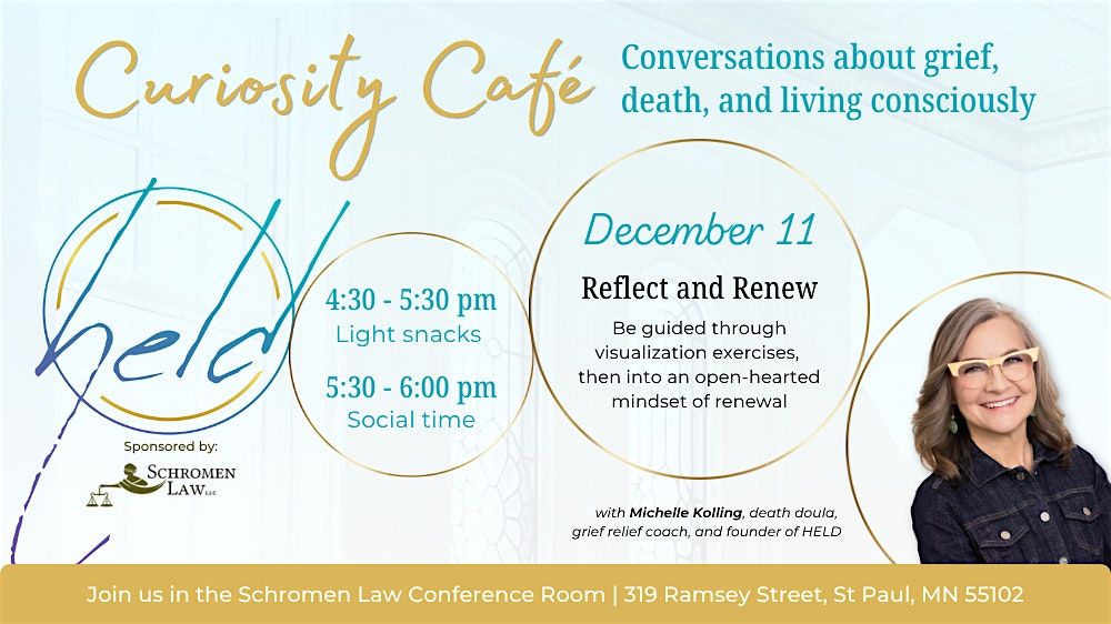 Curiosity Cafe: Reflect and Renew, 11 December | Event in Saint Paul | AllEvents