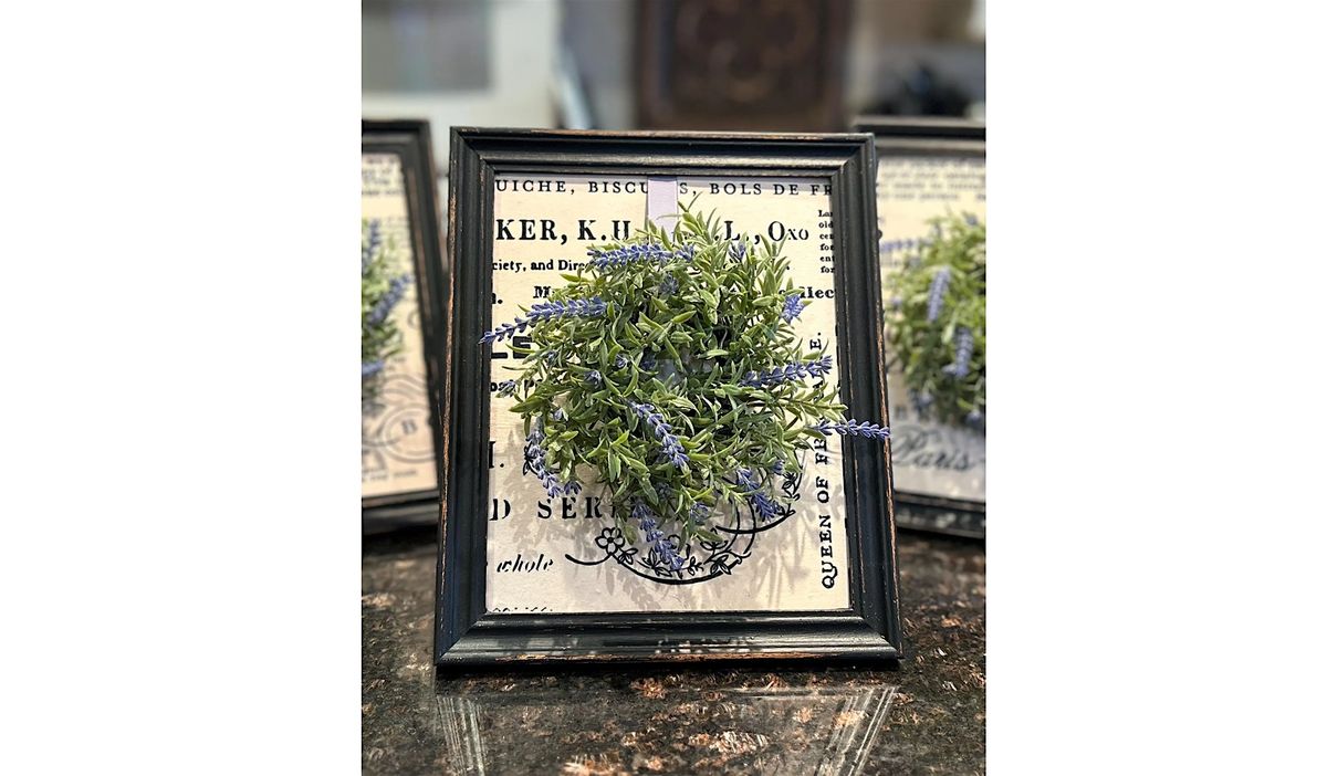 SPRING CRAFT -- Painted Frame and  Lavender Wreath Workshop | Event in ALEXANDRIA | AllEvents
