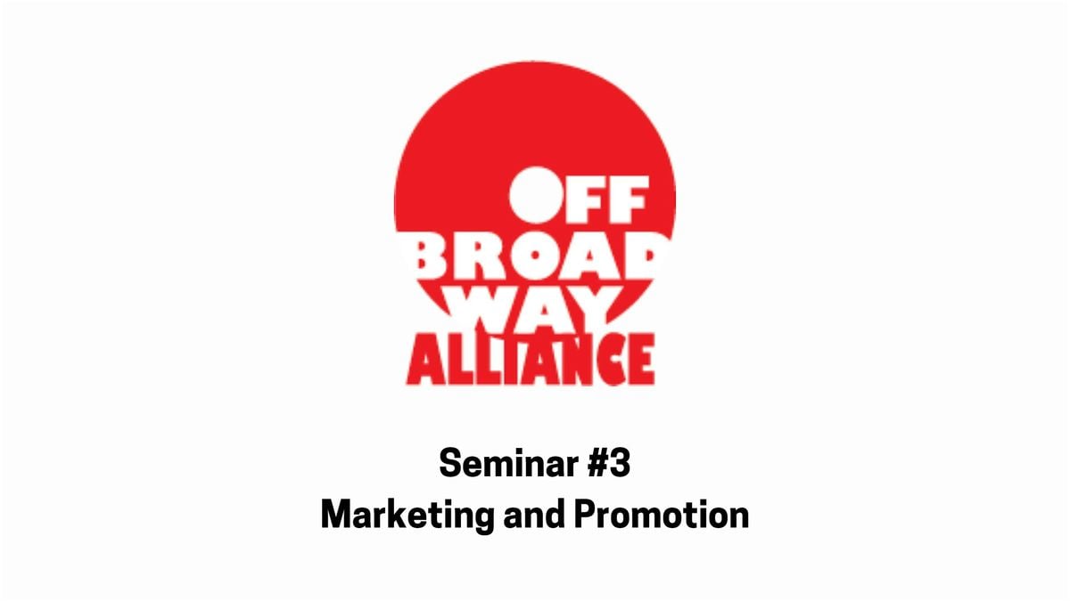 Seminar #3: Marketing and Promotion, 1 June | Event in New York | AllEvents