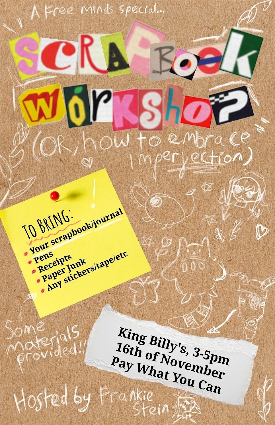 Free minds workshop series: Scrapbook workshop | Event in Nottingham | AllEvents