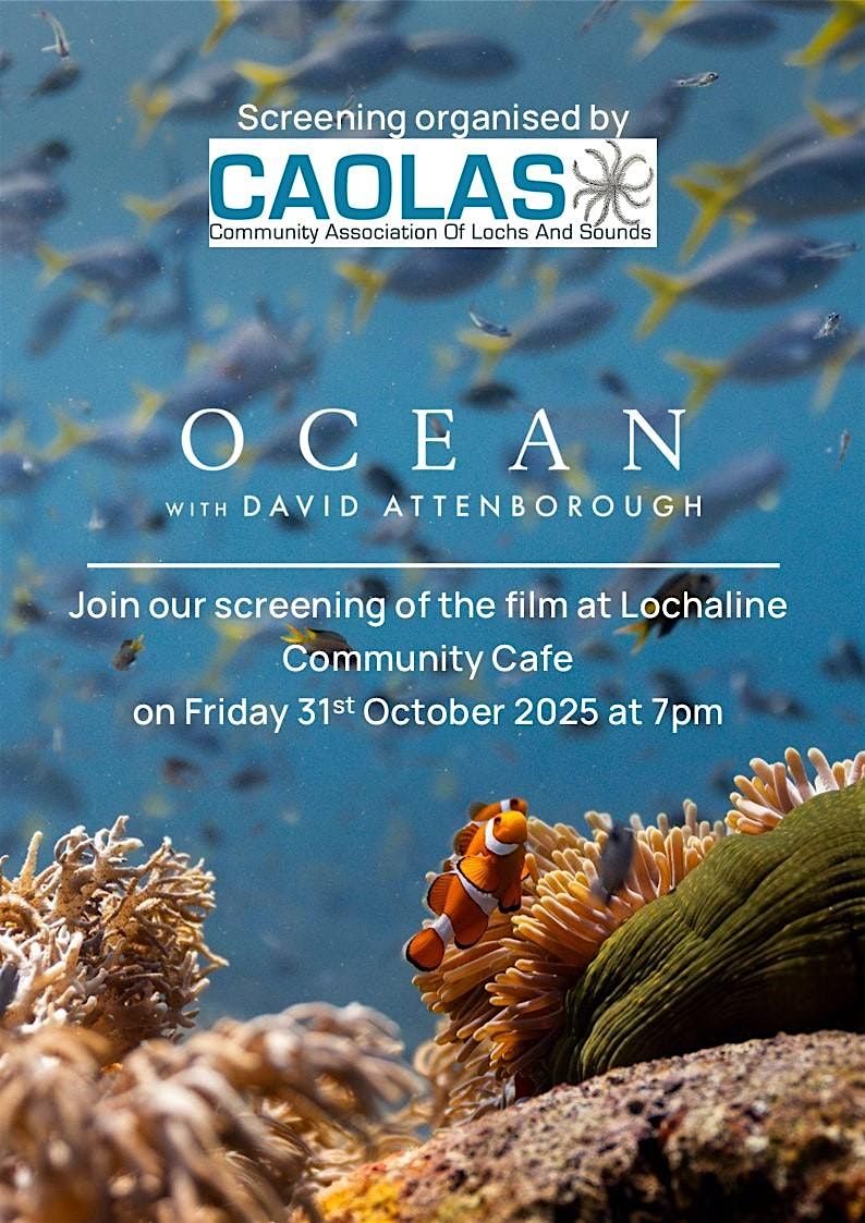 OCEAN with David Attenborough - Lochaline Screening by CAOLAS, 31 October | Event in Morvern | AllEvents