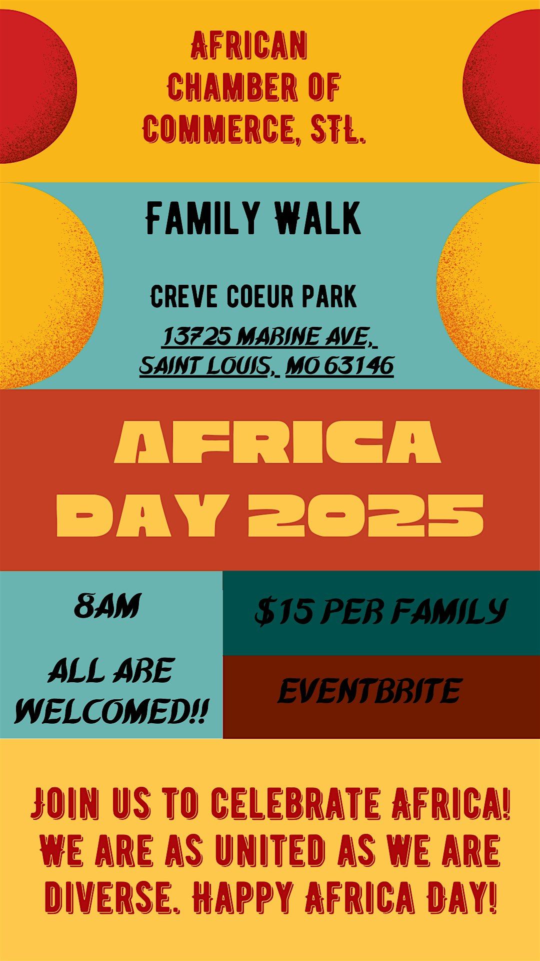 Africa Day Family Walk, 25 May | Event in Maryland Heights | AllEvents