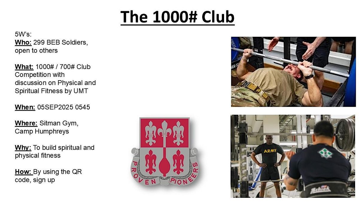 The 1000# Club, 5 September | Event in Pyeongtaek-si | AllEvents