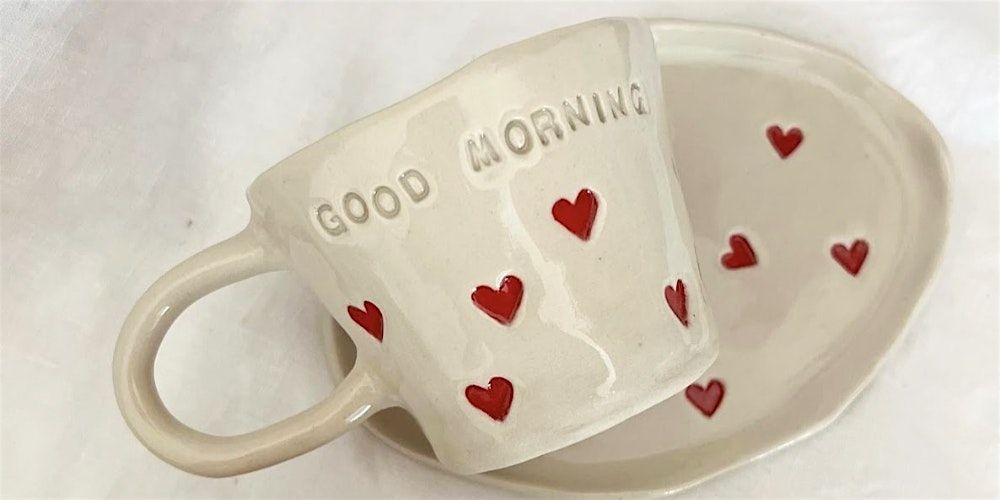 Pottery Workshop - Loving Hearts Cup and Saucer | Event in Gold Coast | AllEvents
