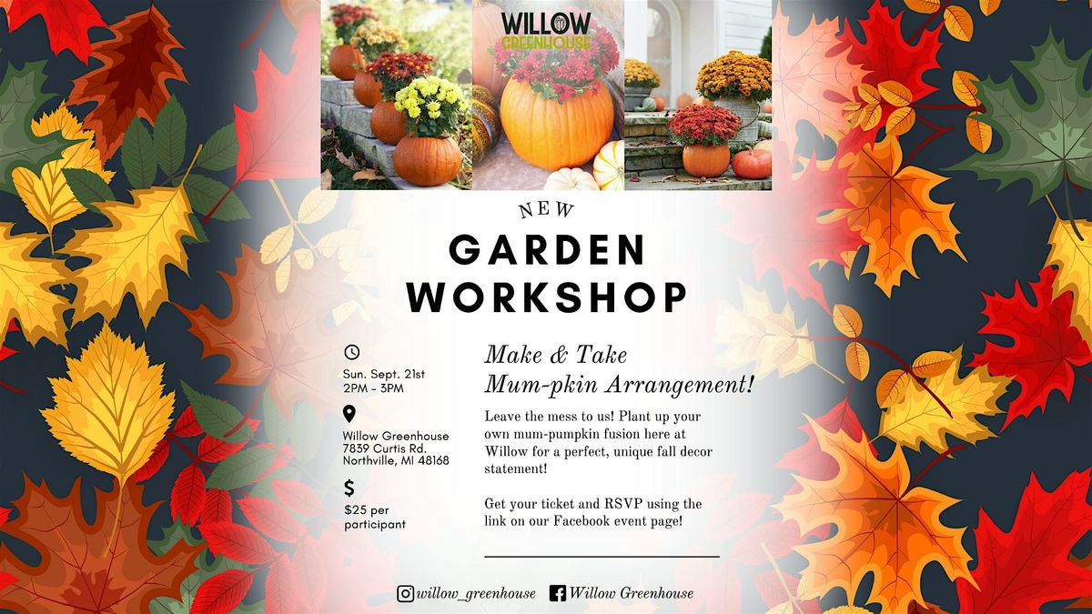 9/21 Mum-pkin  Making Workshop, 21 September | Event in Northville | AllEvents