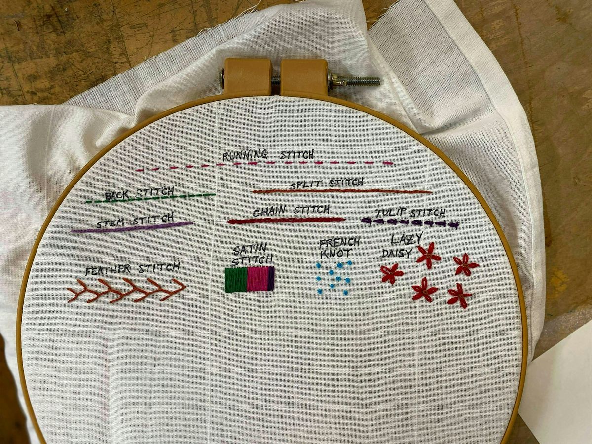 Beginning Embroidery With Cirrus, 21 May | Event in Oakland | AllEvents