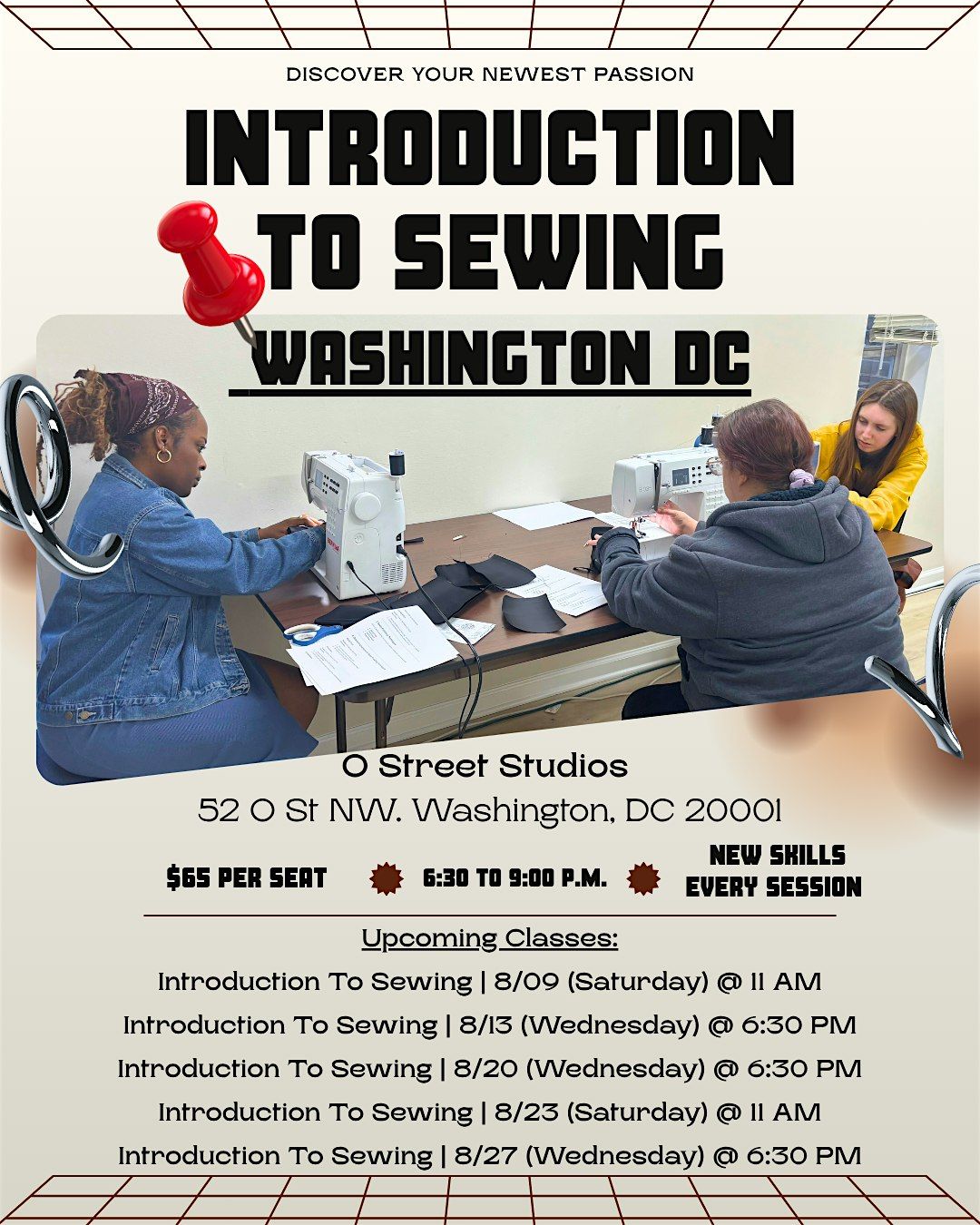 Intro to Sewing: Learn to Sew in 90 Minutes – N.W. Washington, DC | Event in Washington | AllEvents