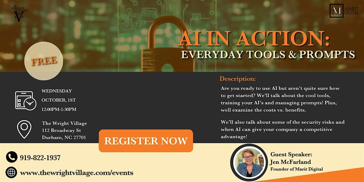 AI in Action: Everyday Tools & Prompts | Event in Raleigh | AllEvents