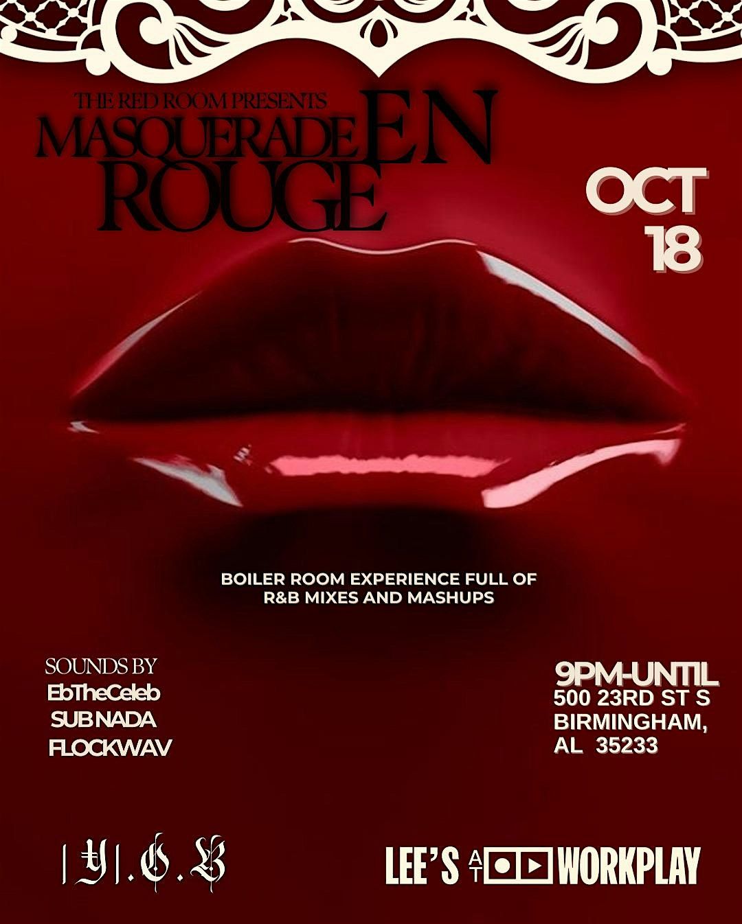 The Red Room: Masquerade en Rouge, 18 October | Event in Birmingham | AllEvents