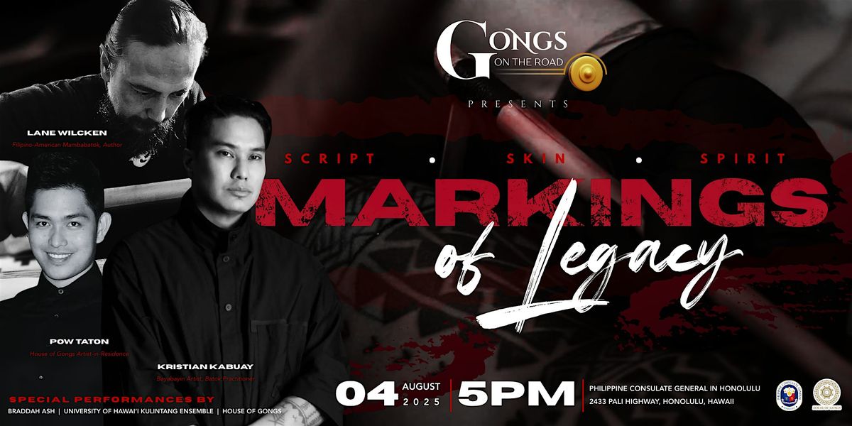 Markings of Legacy: Script, Skin, and Spirit, 4 August | Event in Honolulu | AllEvents