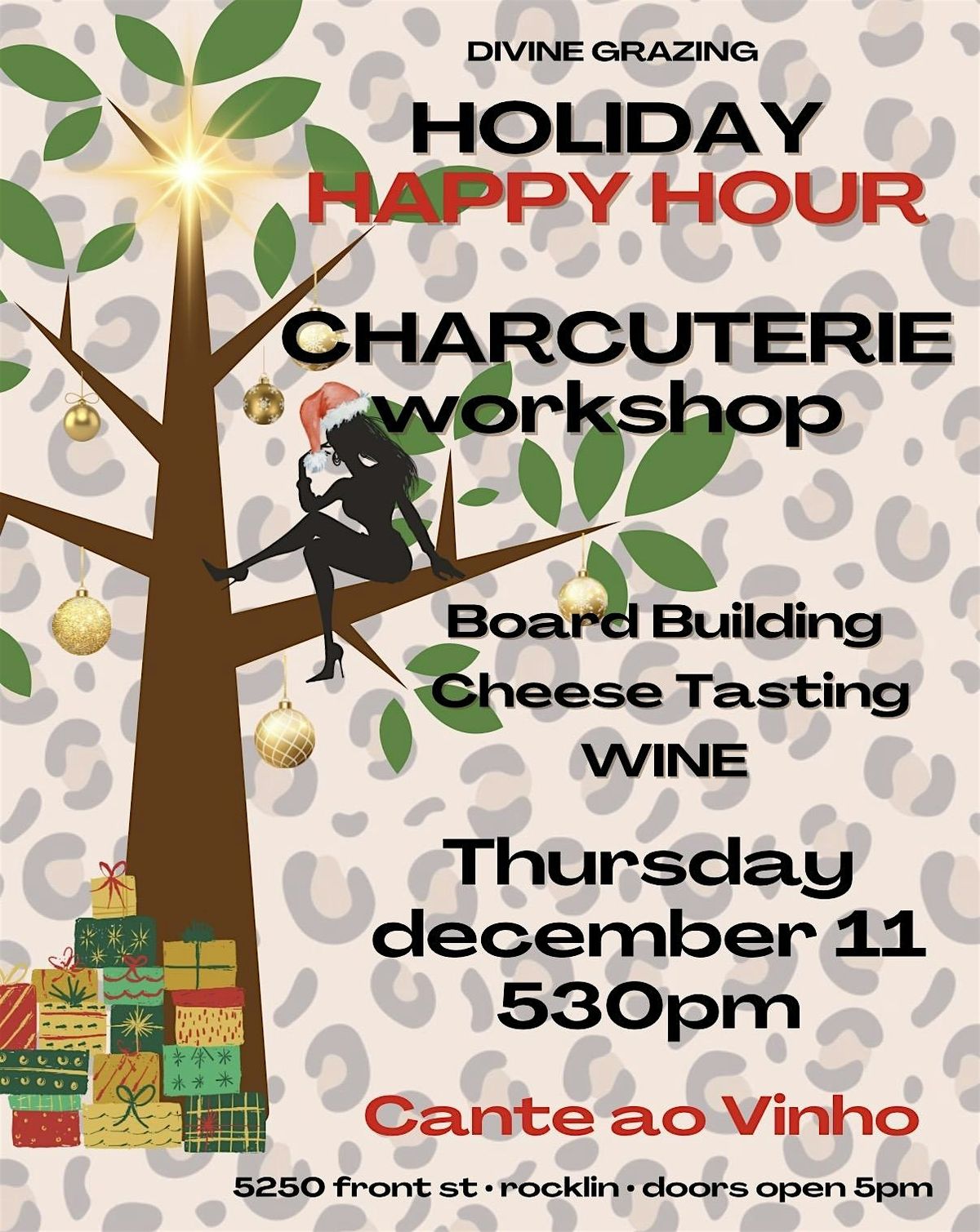 Holiday Happy Hour Charcuterie Workshop, 11 December | Event in Rocklin | AllEvents