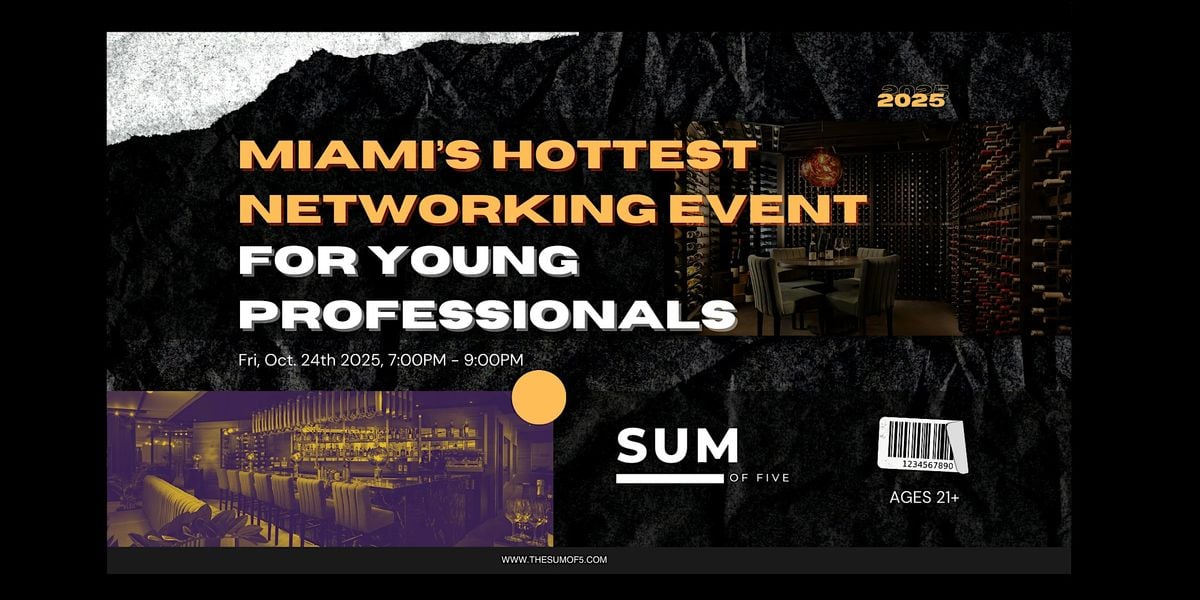 Miami Hottest Networking Event For Young Professionals, 24 October | Event in Miami Beach | AllEvents