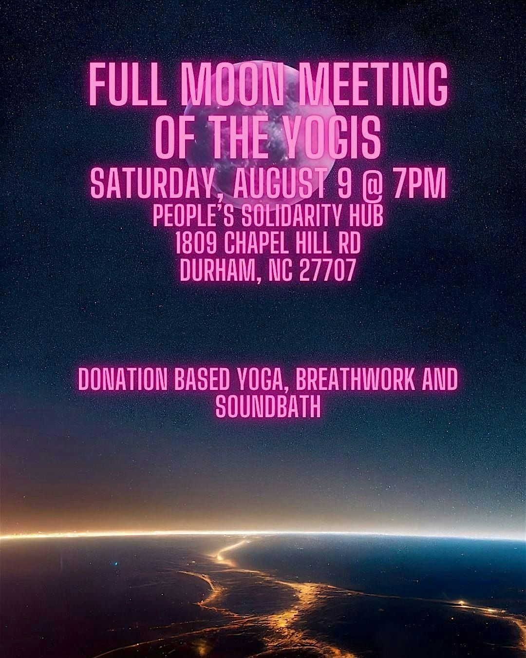 August Meeting of the Yogis, 9 August | Event in Durham | AllEvents