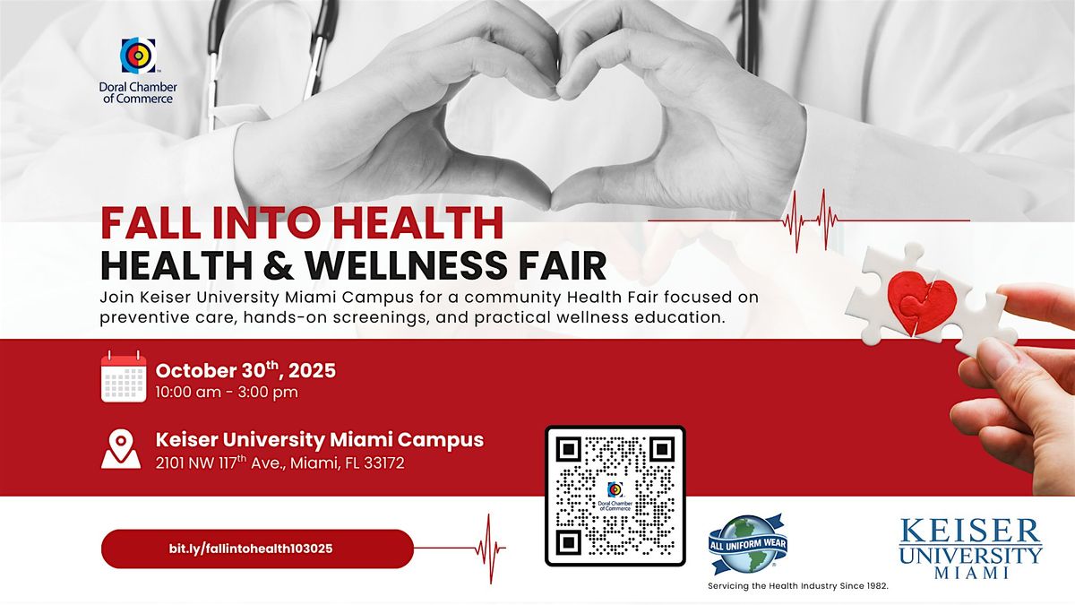 Health & Wellness Fair: Fall Into Health – Free Event at Keiser University, 30 October | Event in Miami
