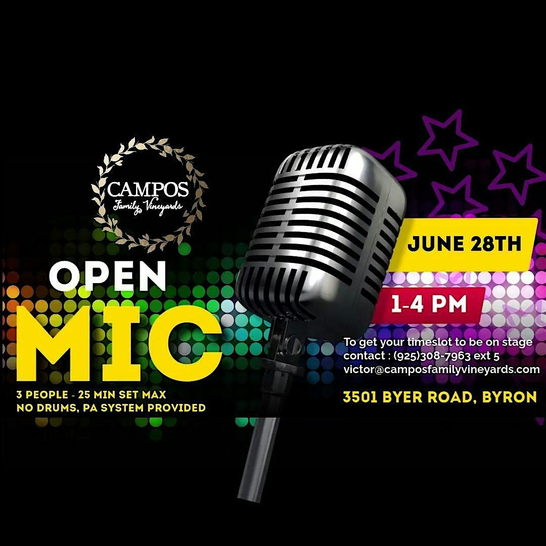 Live Music - Open Mic!! June 28th 1-4pm, 28 June | Event in Byron | AllEvents