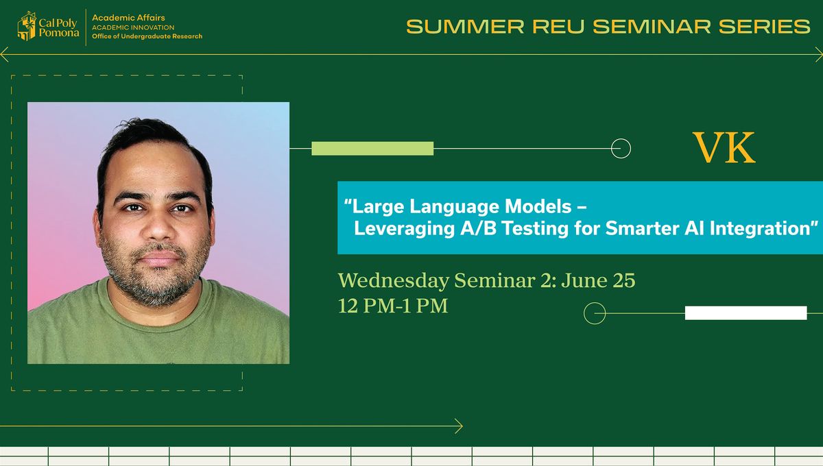 Wednesday Summer Seminar Series, 25 June | Event in Pomona | AllEvents