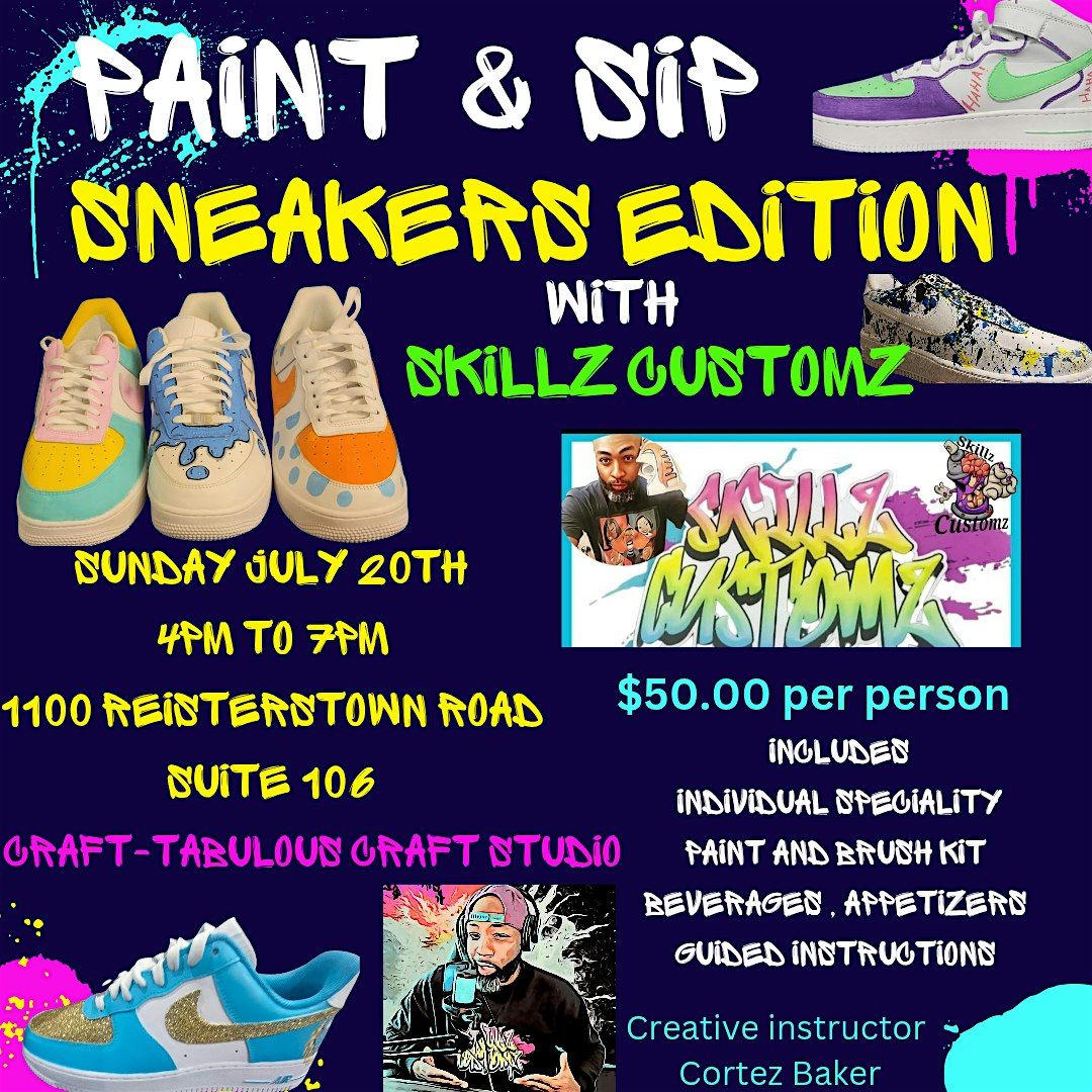 Paint & Sip... senaker Edition, 20 July | Event in Pikesville | AllEvents