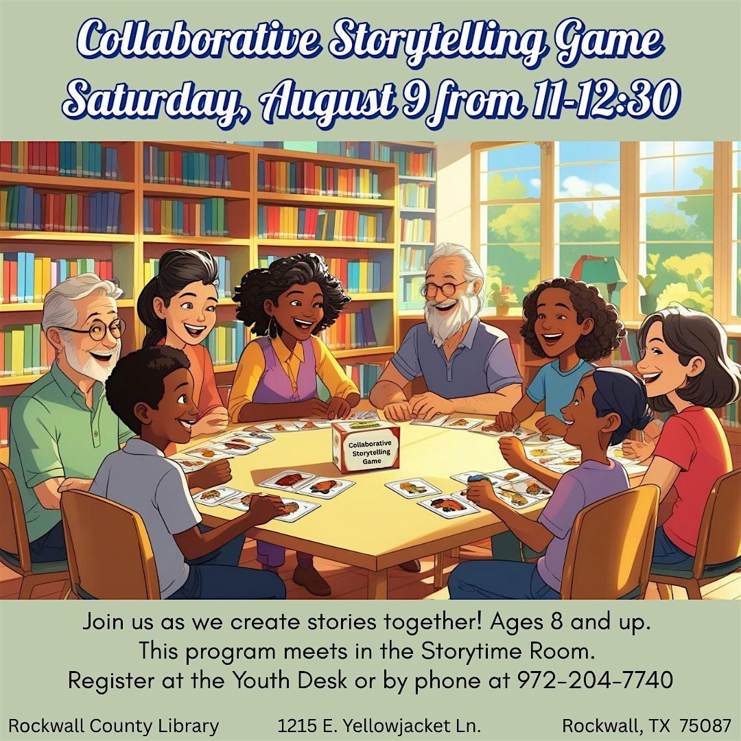 Collaborative Storytelling Game | Event in Rockwall | AllEvents