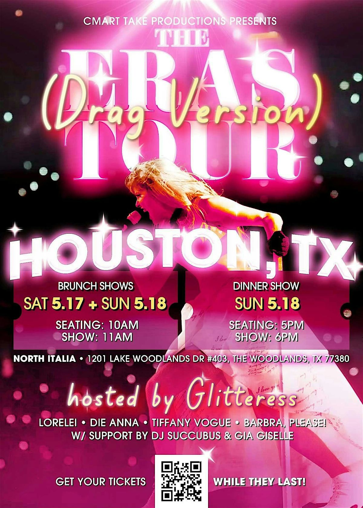 Taylor Swift The Eras Tour (Drag Brunch Version) Houston 5/17, 17 May | Event in The Woodlands | AllEvents