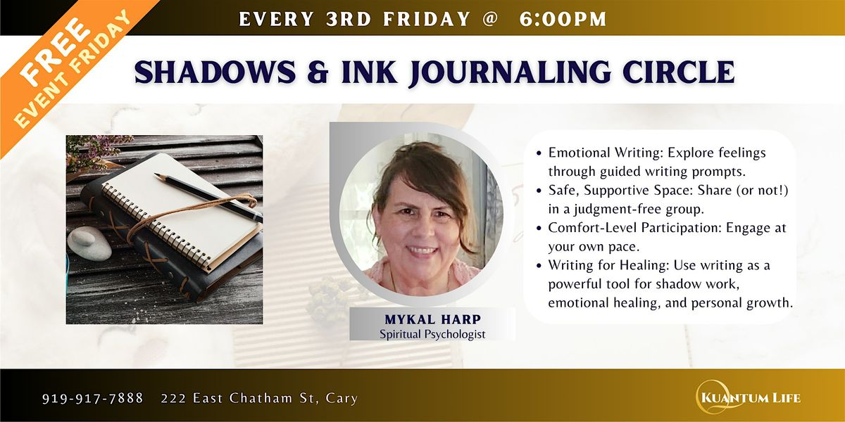 Shadows & Ink Journaling Circle, 15 August | Event in Cary | AllEvents