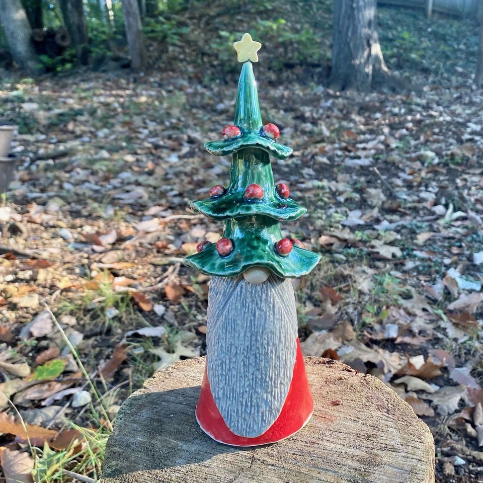 Ceramics “Santa with Tree Hat”, Burritt on the Mountain, Huntsville