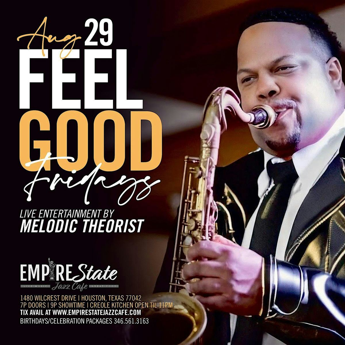 8/29 - Feel Good Fridays with Melodic Theorist *, 29 August | Event in Houston | AllEvents