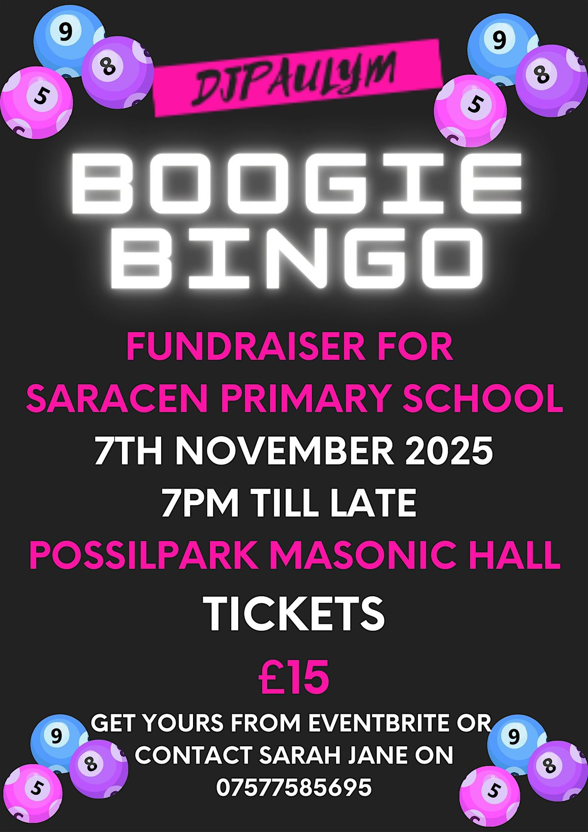 Boogie Bingo Fundraiser for Saracen Primary School, 7 November | Event in Glasgow | AllEvents