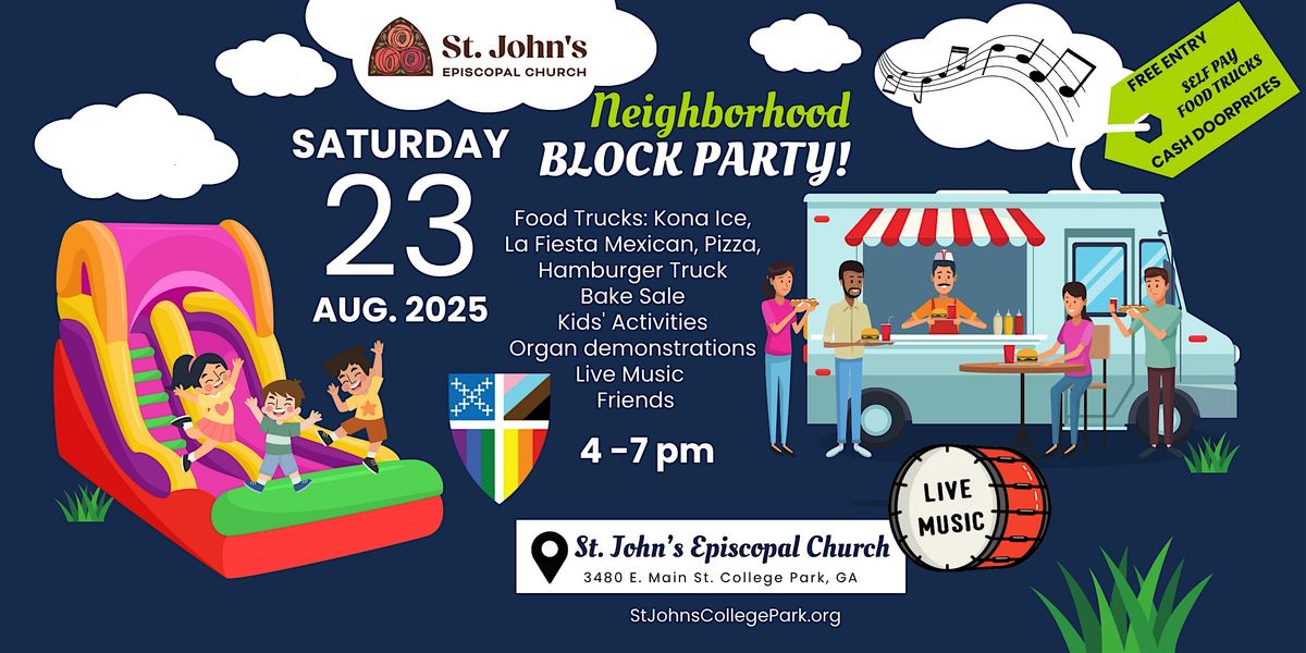 St. John's Neighborhood Block Party!, 23 August | Event in College Park | AllEvents