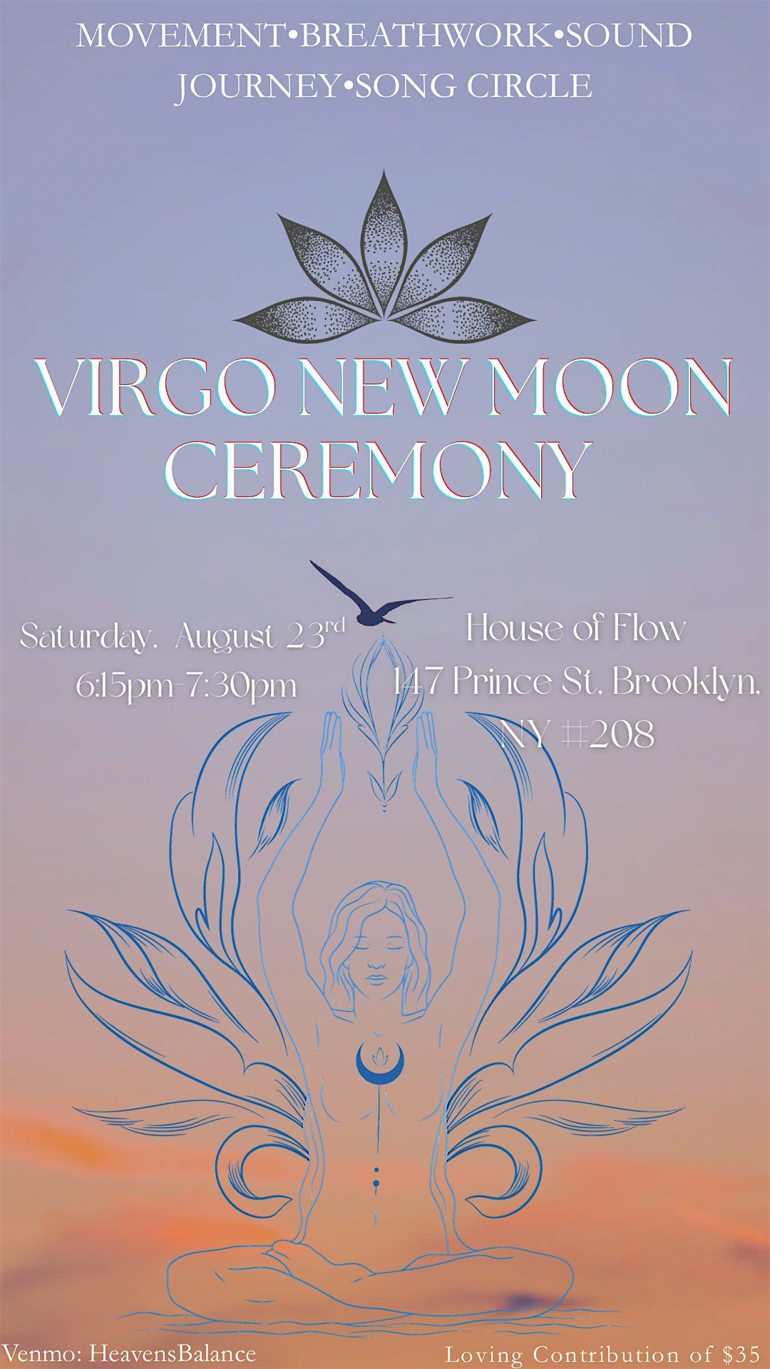Virgo New Moon Ceremony, 23 August | Event in Brooklyn | AllEvents
