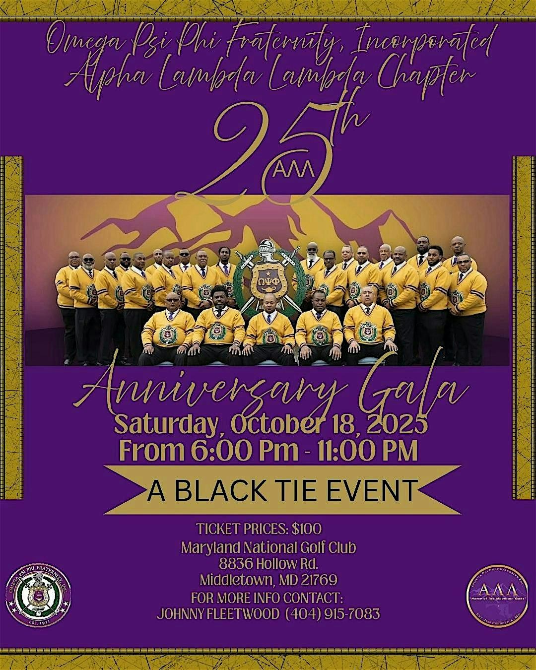 Alpha Lambda Lambda Chapter 25th Anniversary Gala, 18 October | Event in Middletown | AllEvents