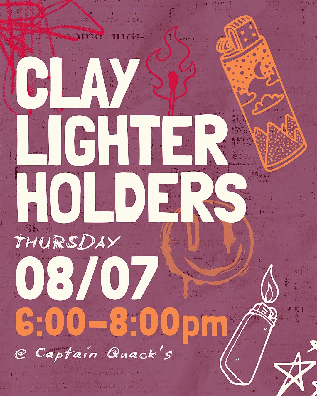 Clay Lighter Holders | Event in Austin | AllEvents