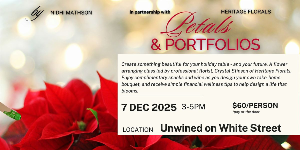 Petals & Portfolios, 7 December | Event in Wake Forest | AllEvents