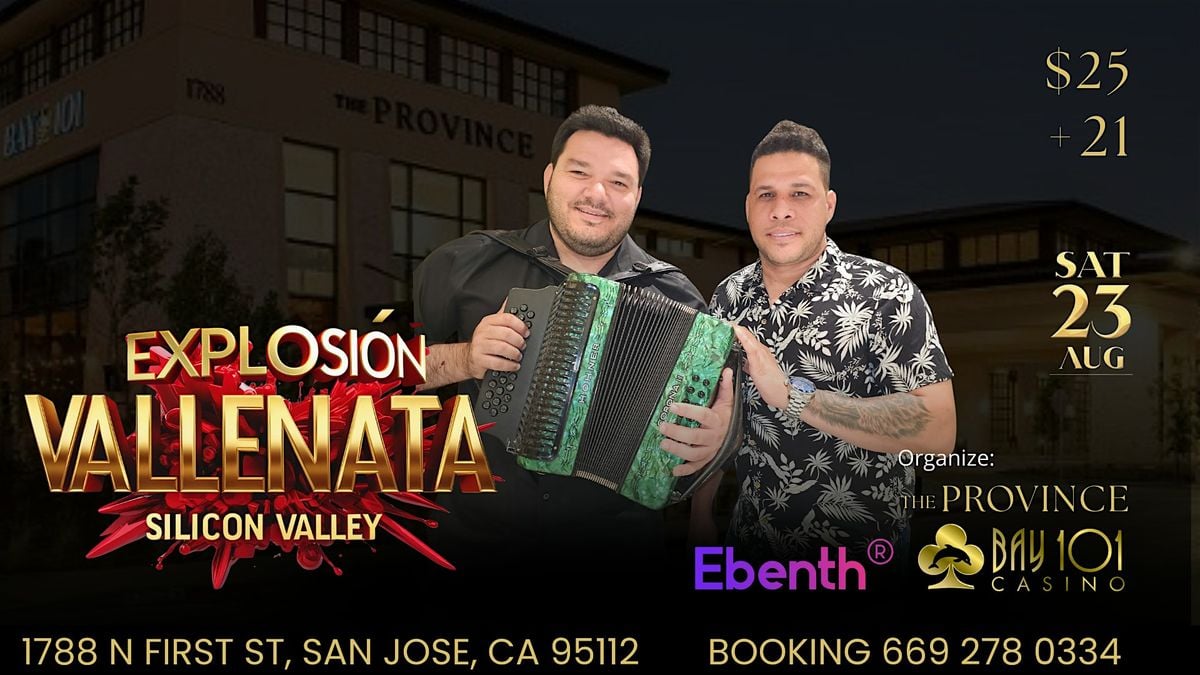 Explosion Vallenata, 23 August | Event in San Jose | AllEvents