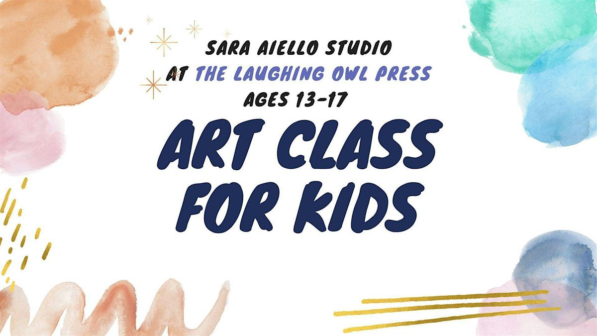 Ages 13-17 Painting Group Class, KANE, Laughing Owl Press Aug.6, 1-2pm, 6 August | Event in Kane | AllEvents