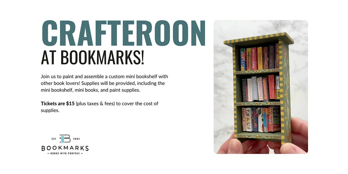 Crafternoon at Bookmarks!, 17 July | Event in Winston-Salem | AllEvents