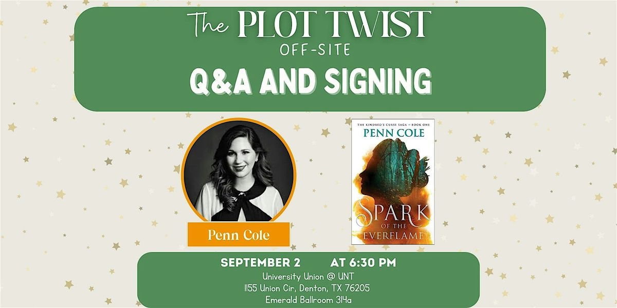 Penn Cole Hosted by The Plot Twist, 2 September | Event in Denton | AllEvents