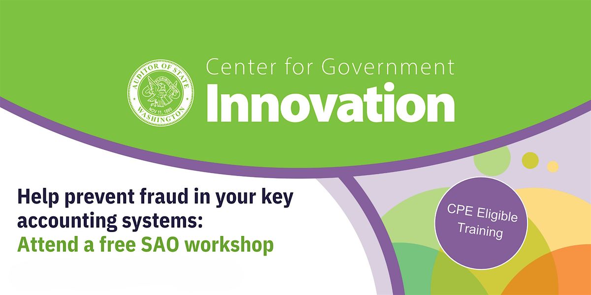 Fraud Prevention in Key Accounting Systems: A Free SAO Workshop, 22 October | Event in Colfax | AllEvents