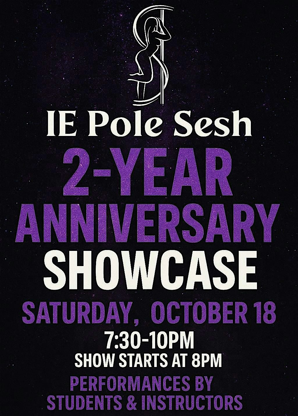 IE Pole Sesh Presents: 2-Year Anniversary Showcase, 18 October | Event in Rialto | AllEvents