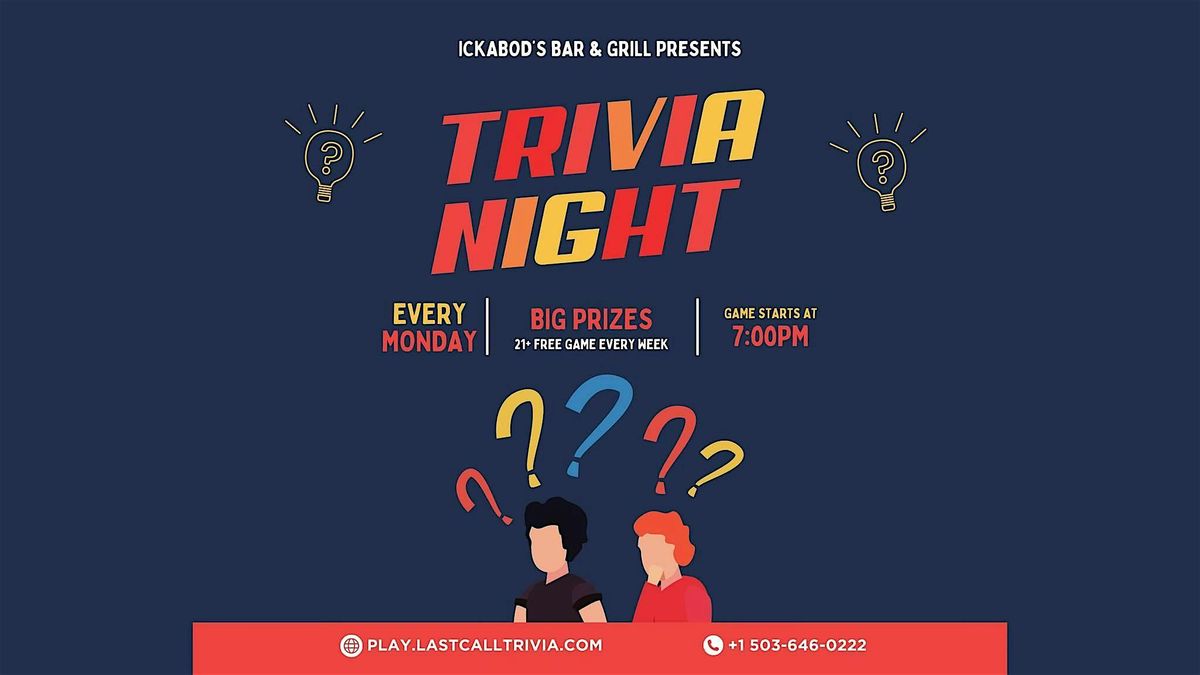 Monday Madness Trivia Bash at Ickabod's | Event in Beaverton | AllEvents