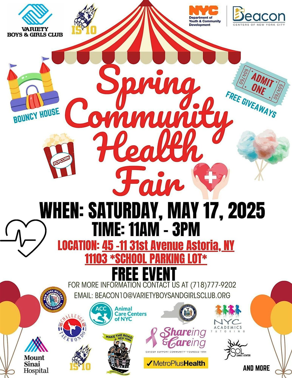 Spring Community Health Fair, 17 May | Event in Queens | AllEvents