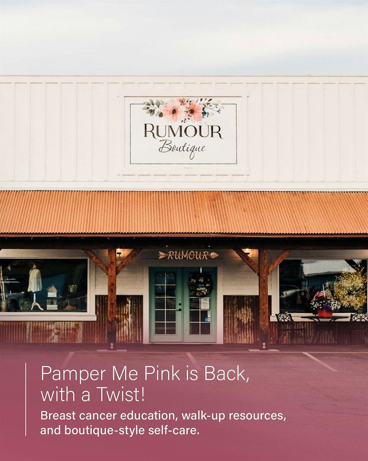 Pamper Me Pink at Rumour Boutique, 29 October | Event in Coeur d'Alene | AllEvents