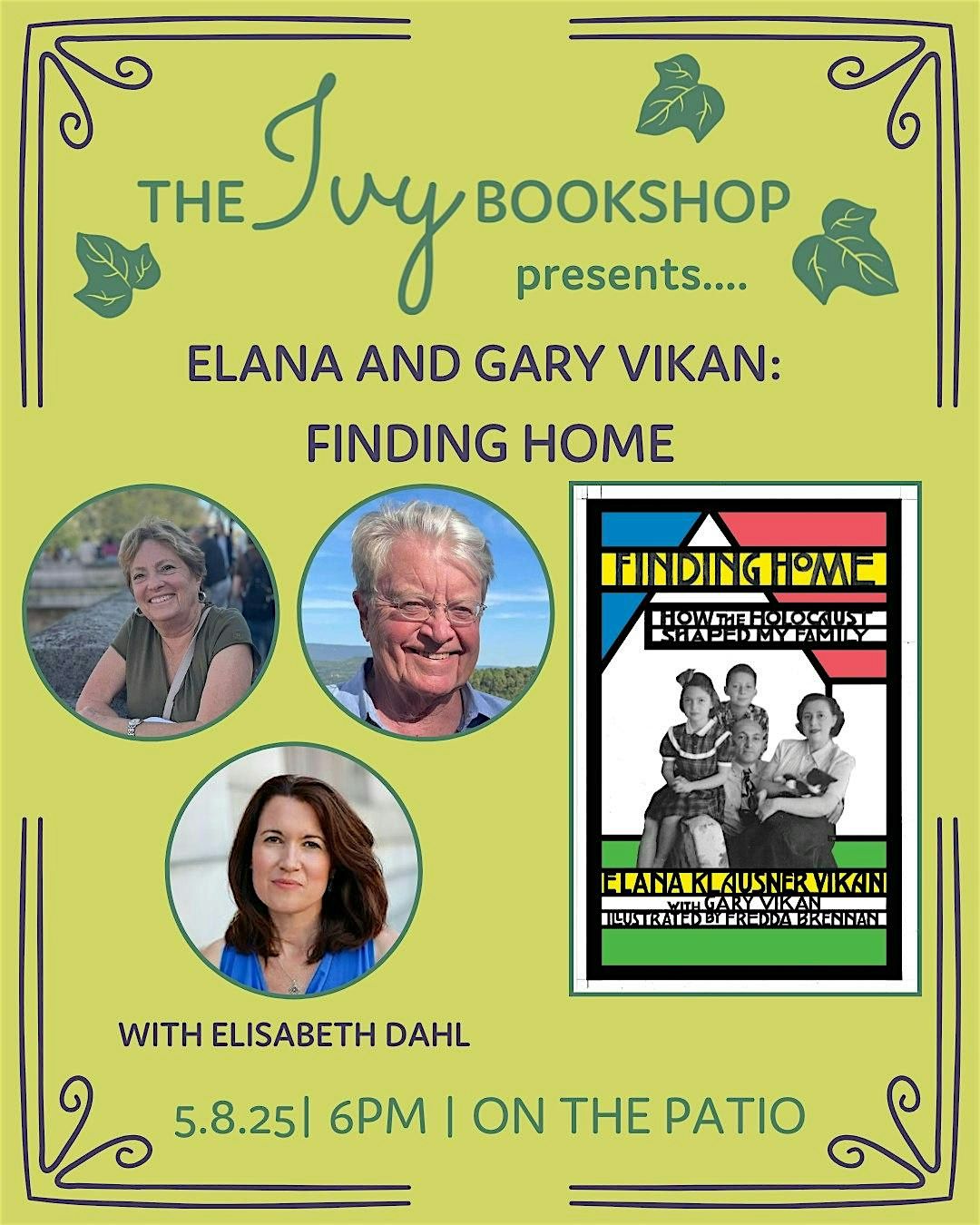 Elana and Gary Vikan: FINDING HOME (with Elisabeth Dahl) | Event in Baltimore | AllEvents